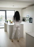 Mirror-on-Mesh Jumpsuit