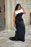Rosette Multiway Fishtail Long Evening Dress