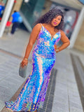 Metallic Silver Big Disc Sequin Strappy Dress